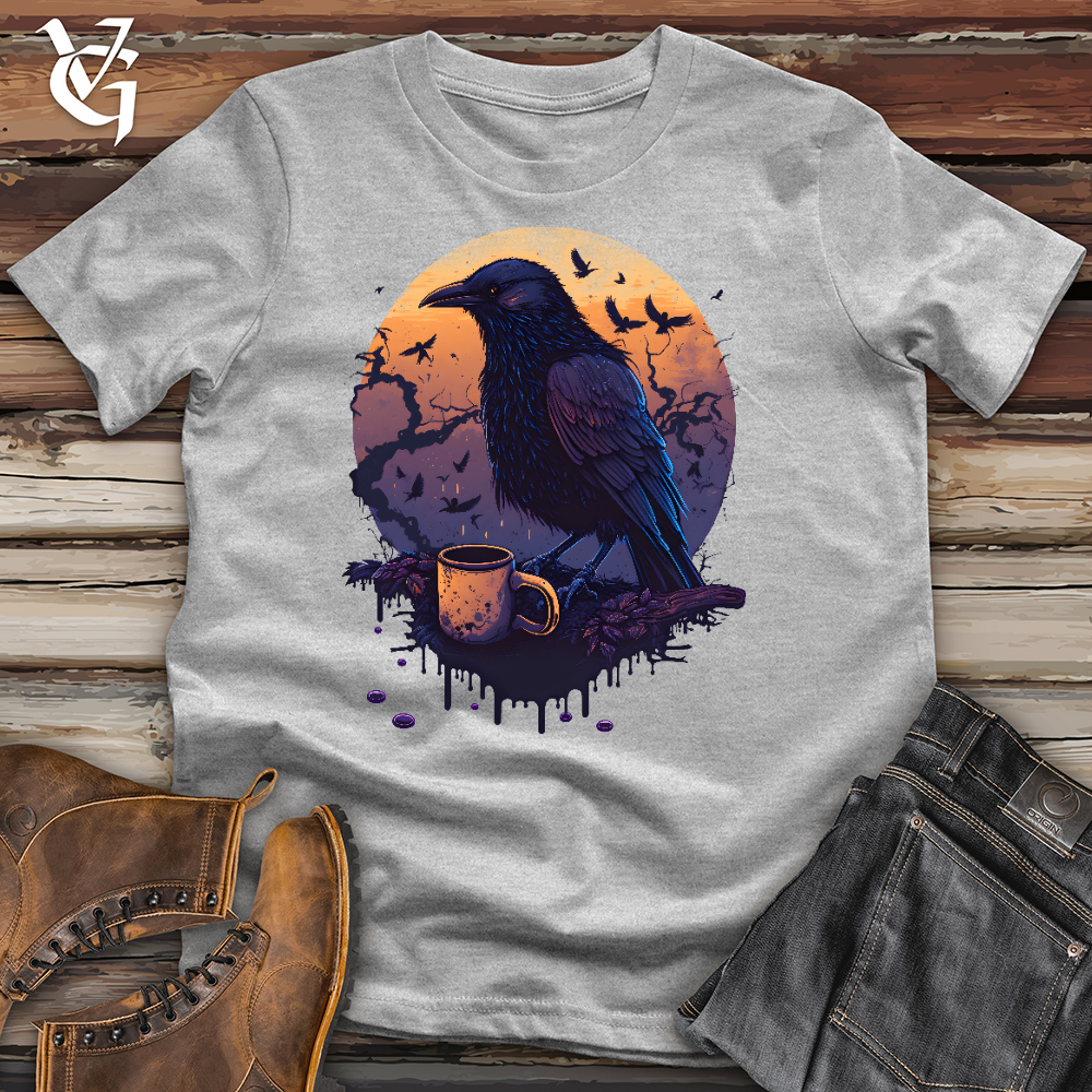 Viking Goods Morning Raven Brew Cotton Tee Ash / L