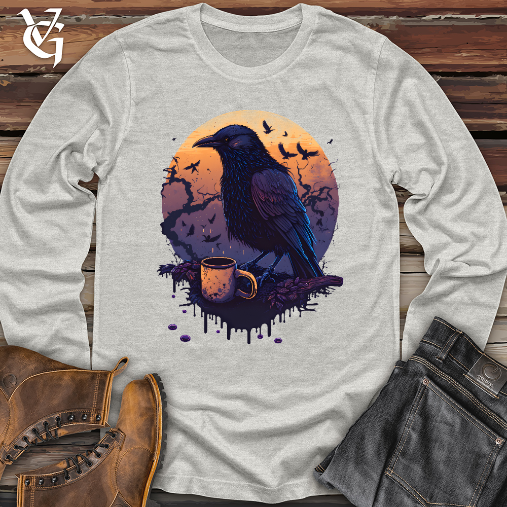 Viking Goods Morning Raven Brew Long Sleeve Ash / L