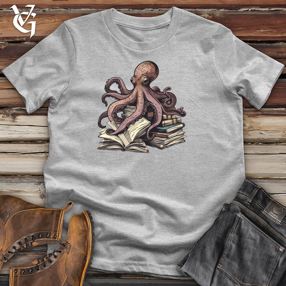 Viking Goods Octopus Book Wisdom Cotton Tee Ash / L