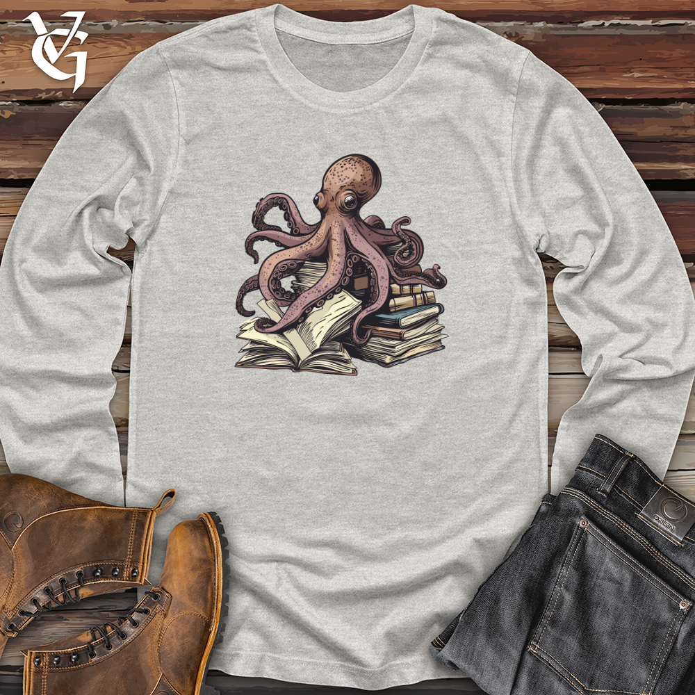 Viking Goods Octopus Book Wisdom Long Sleeve Ash / L