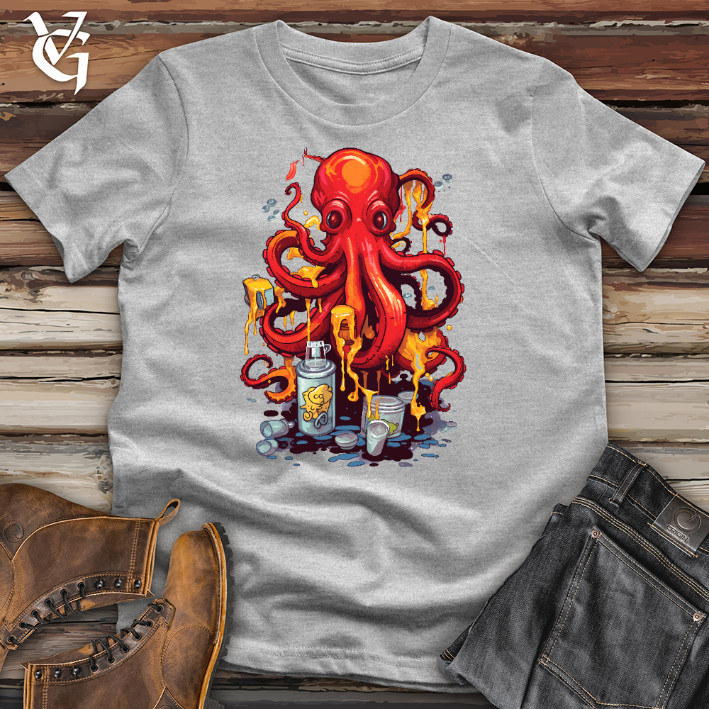 Viking Goods Octopus Graffiti Cotton Tee Ash / L