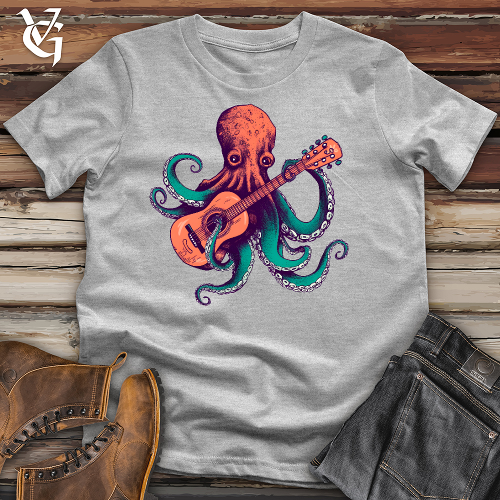 Viking Goods Octopus Guitarist Cotton Tee Ash / L