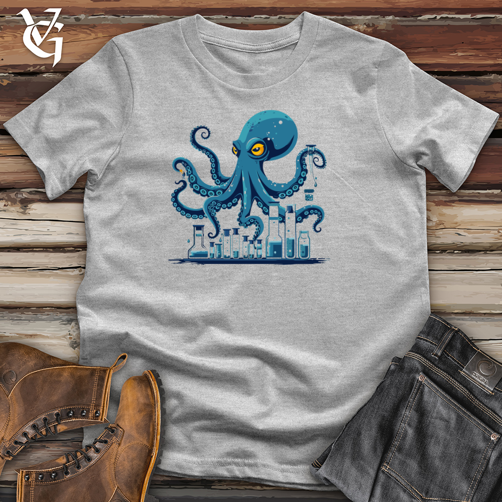 Viking Goods Octopus Lab Experiment Cotton Tee Ash / L