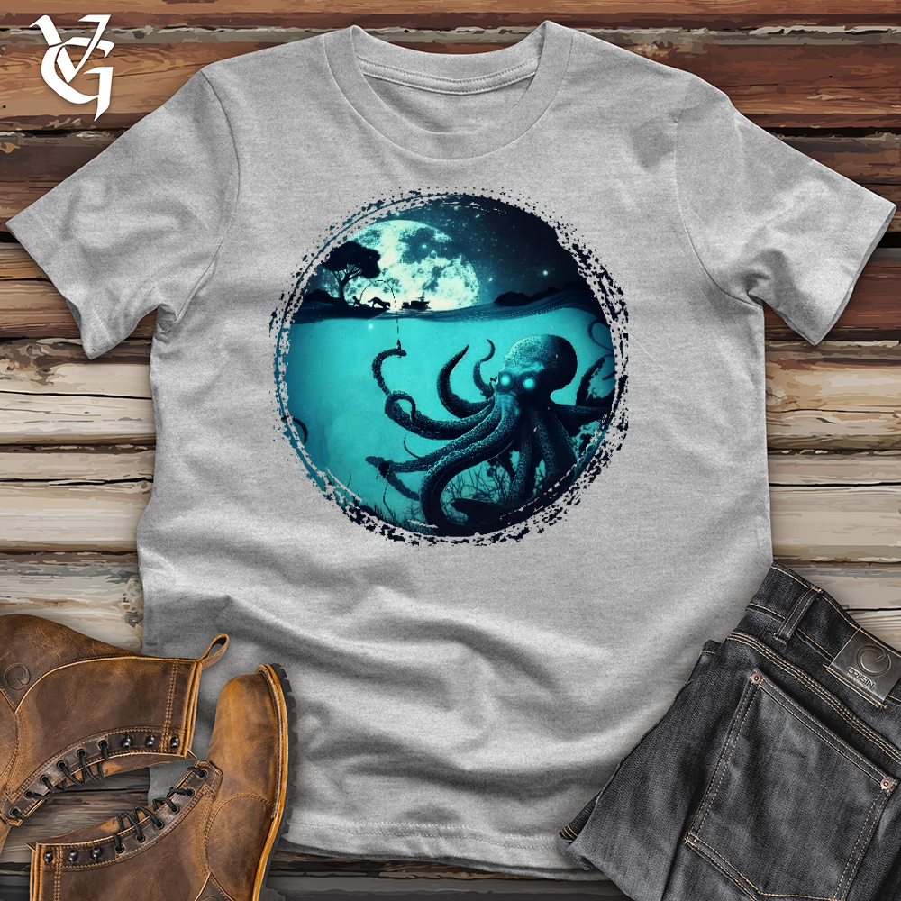 Viking Goods Octopus Under The Moon Cotton Tee Ash / L