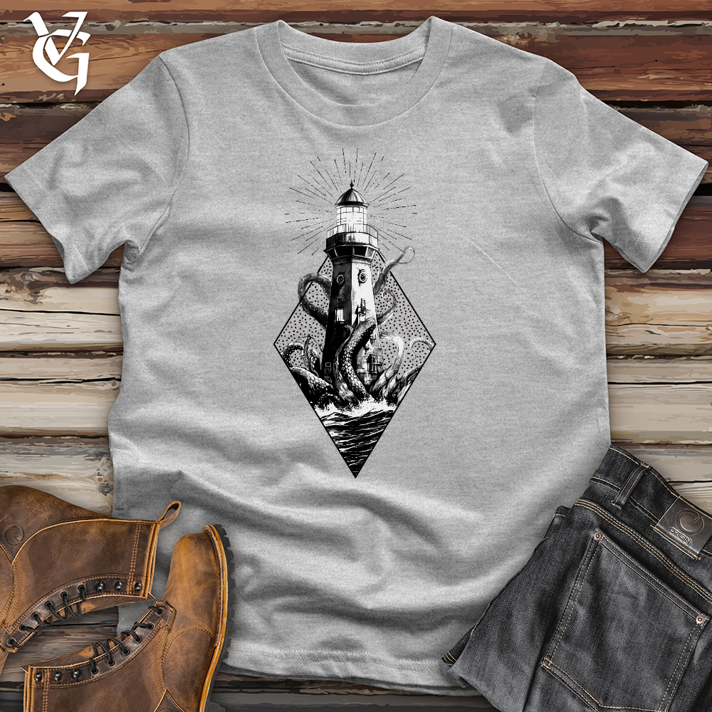 Viking Goods Octopus vs. Lighthouse Cotton Tee Ash / L