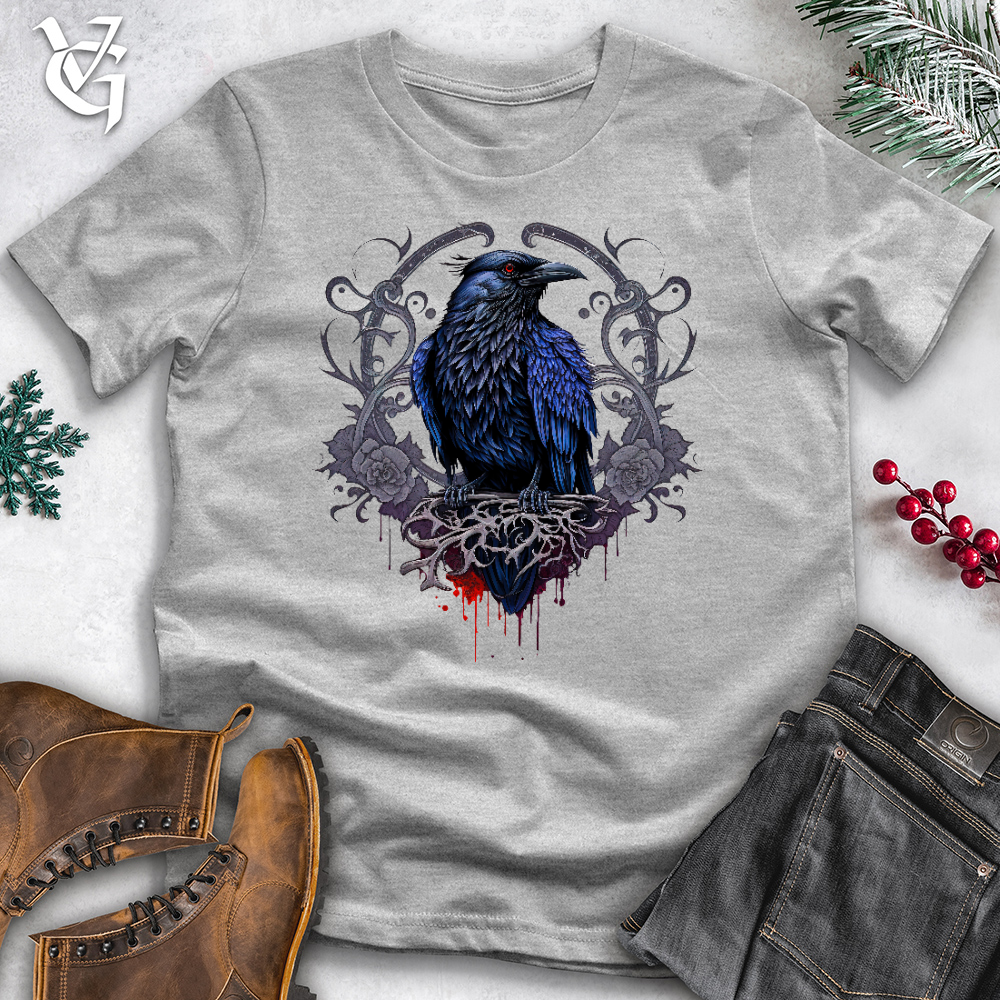 Viking Goods Odins Raven Cotton Tee Ash / L