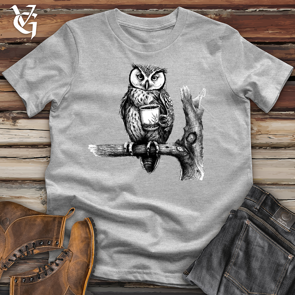 Viking Goods Owl Brew Cotton Tee Ash / L