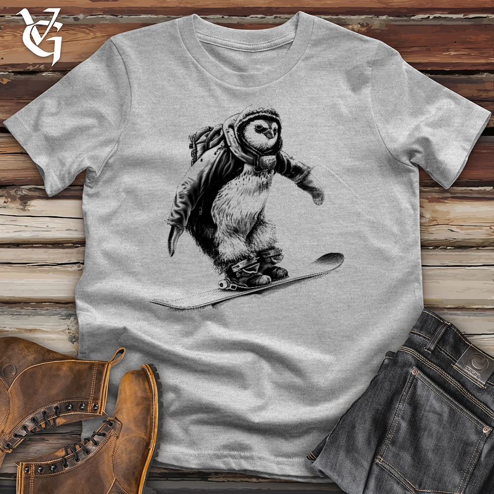 Viking Goods Penguin On Skates Cotton Tees Ash / L