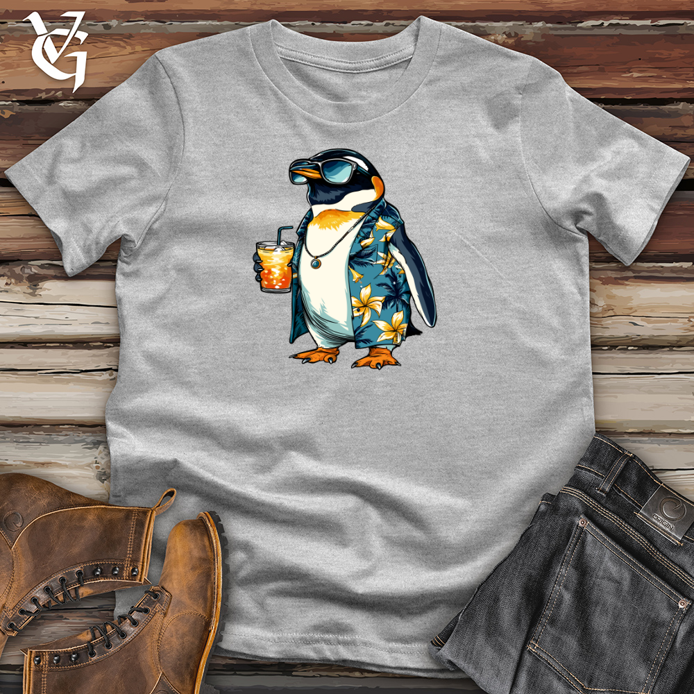 Viking Goods Penguin Vacation Vibes Cotton Tee Ash / L