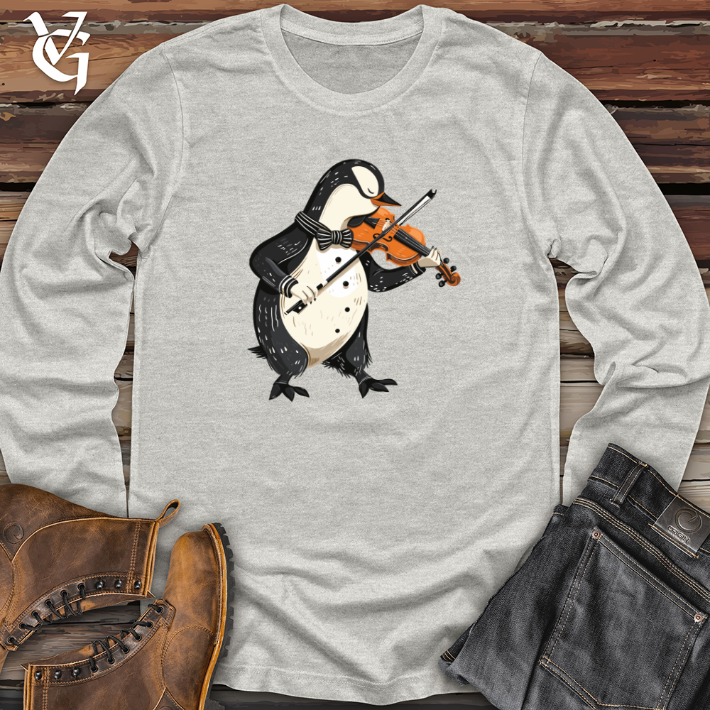 Viking Goods Penguin Violin Virtuoso Long Sleeve Storm / L