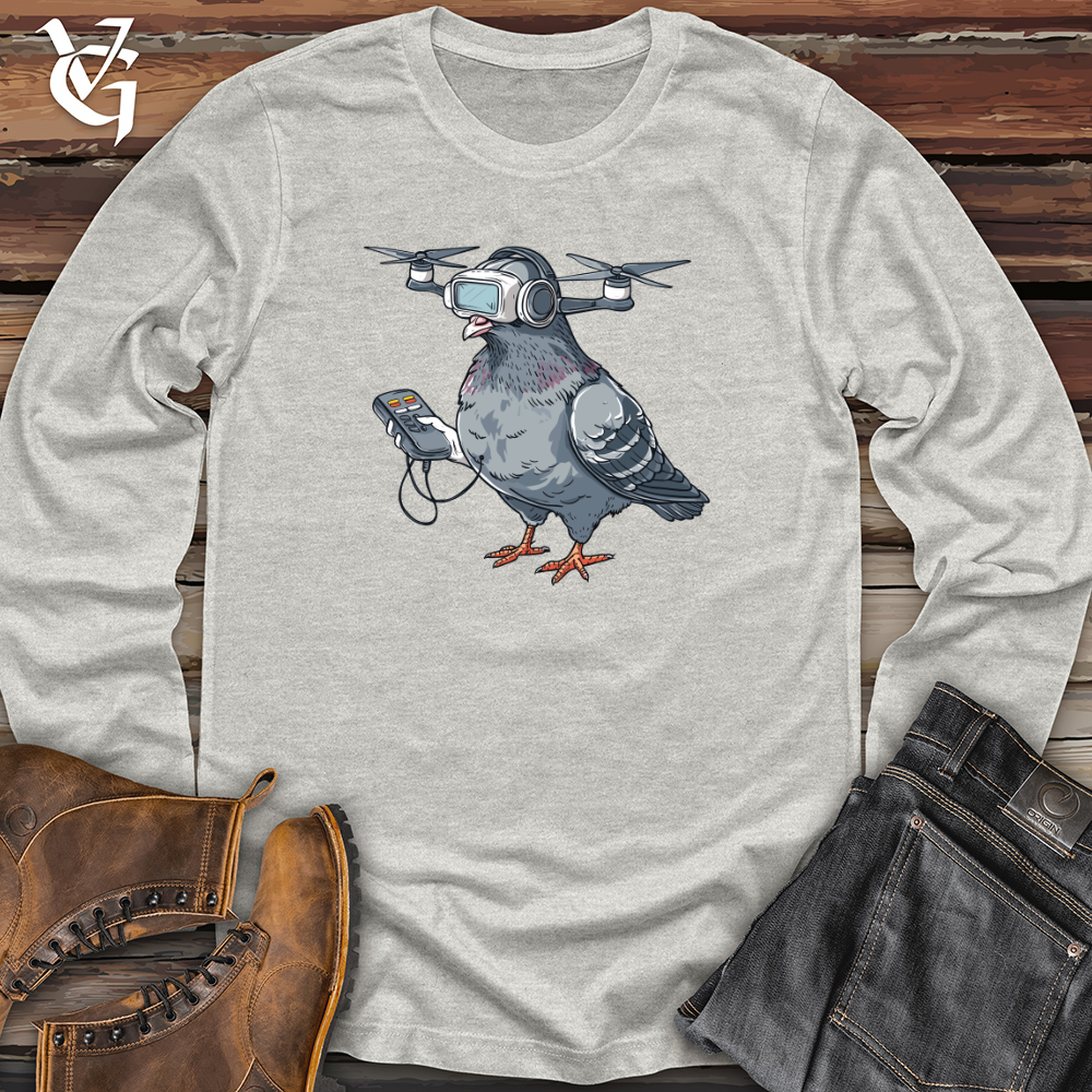 Viking Goods Pigeon Drone Pilot Long Sleeve Ash / L