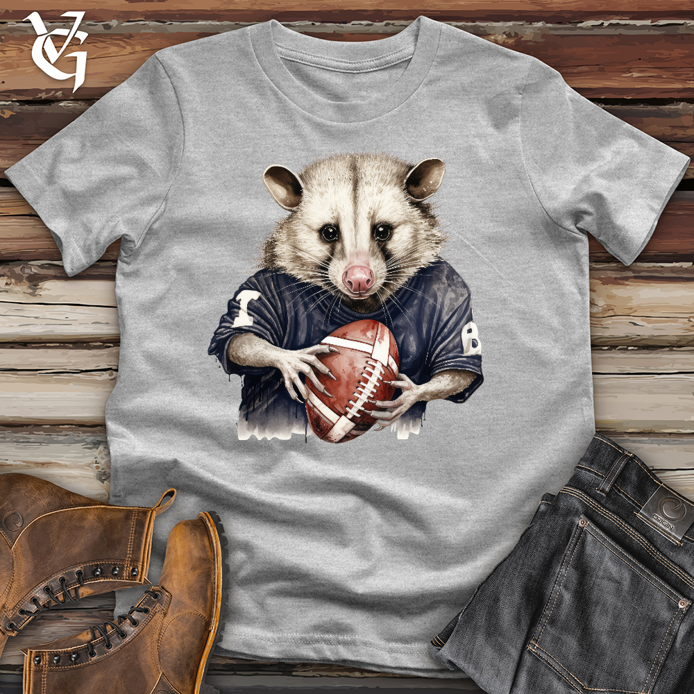 Viking Goods Possum Football Plater Cotton Tee Military Green / L