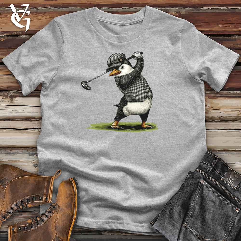 Viking Goods Puffin Golfer Swing Cotton Tee Ash / L