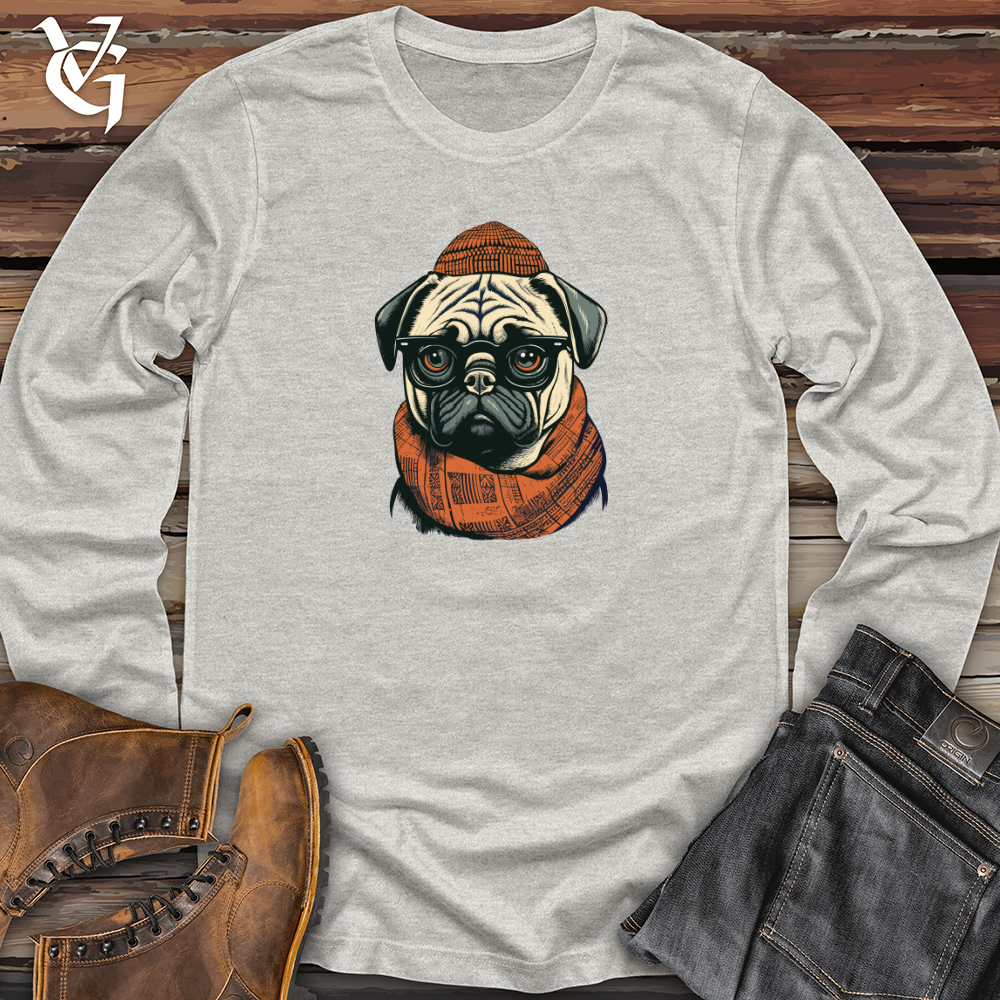 Viking Goods Pug Cozy Scholar Long Sleeve Ash / L