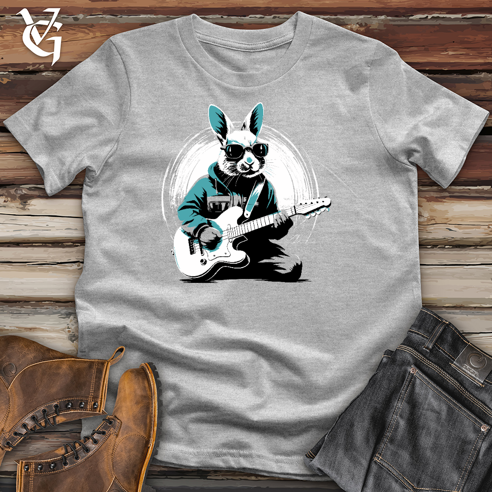 Viking Goods Rabbit Playing Guitar Cotton Tee Ash / L