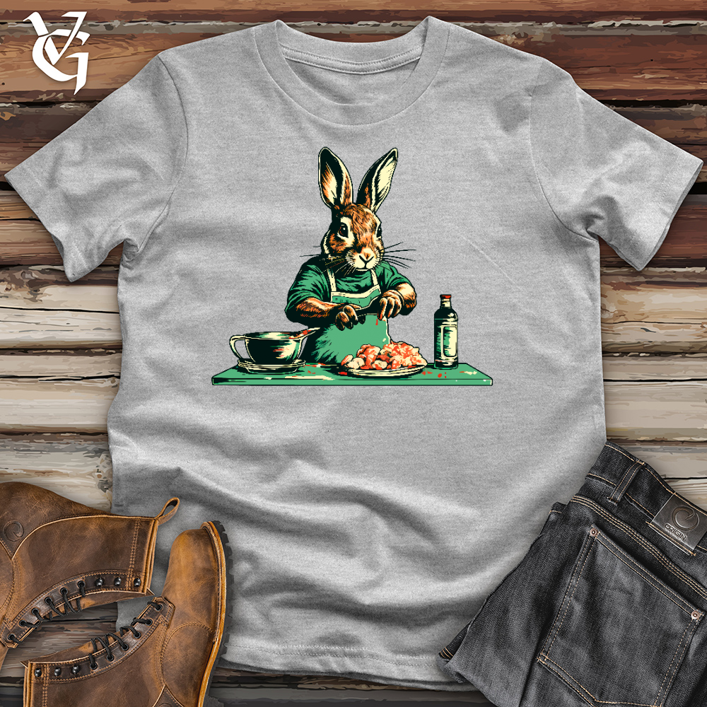 Viking Goods Rabbit Preparing Food Cotton Tee Ash / L