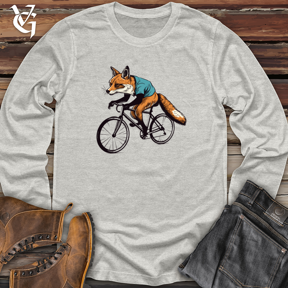 Viking Goods Retro Rider Fox Long Sleeve Ash / L