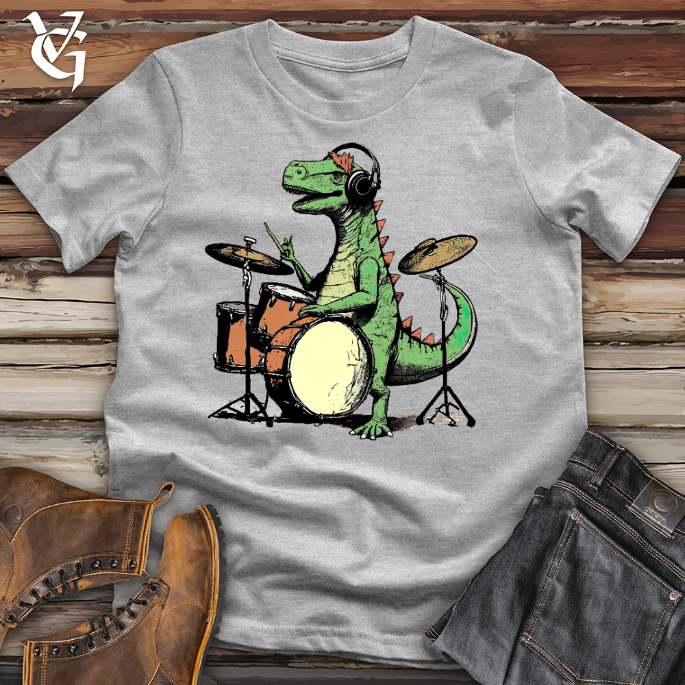 Viking Goods Rock And Roll Dino Cotton Tee Ash / L