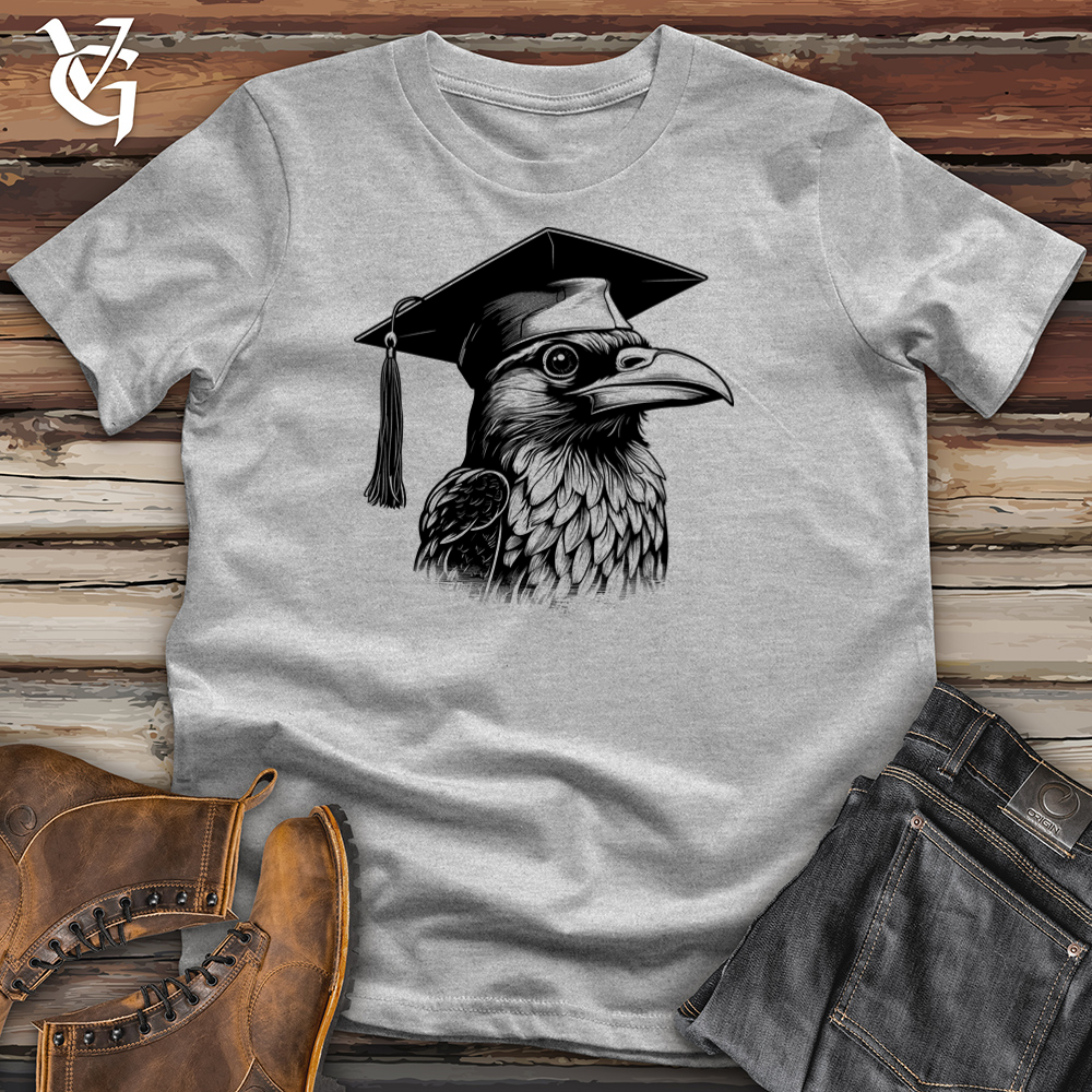 Viking Goods Scholarly Raven Triumph Cotton Tee Ash / L