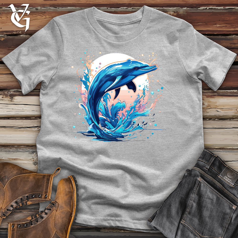 Viking Goods Serene Dolphin Cotton Tee Ash / L