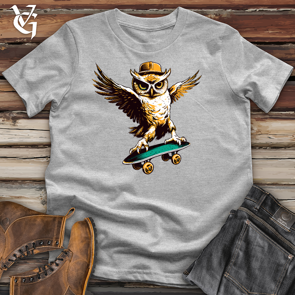 Viking Goods Skatewise Owl Cotton Tee Orchid / L