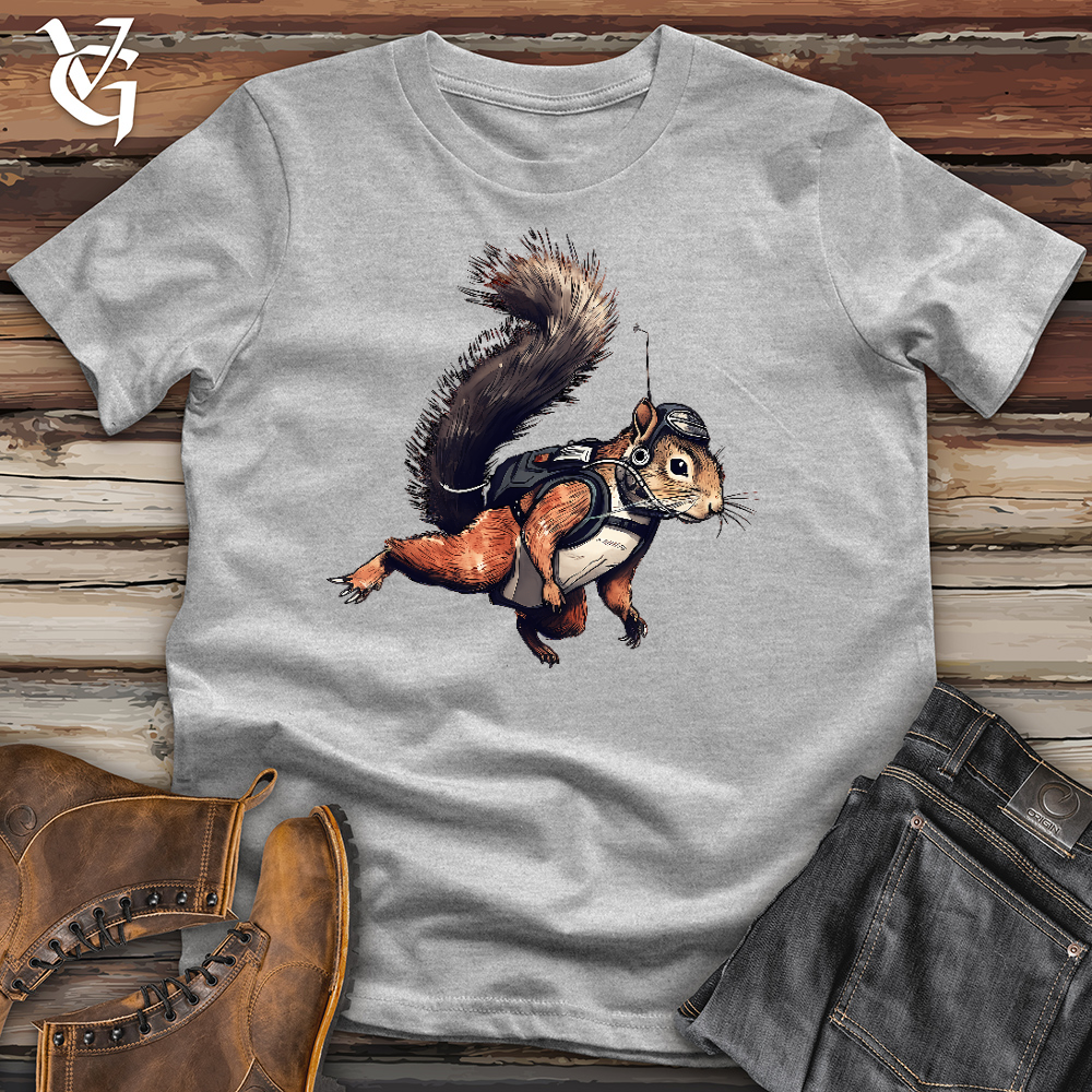 Viking Goods Skydiving Squirrel Cotton Tee Ash / L