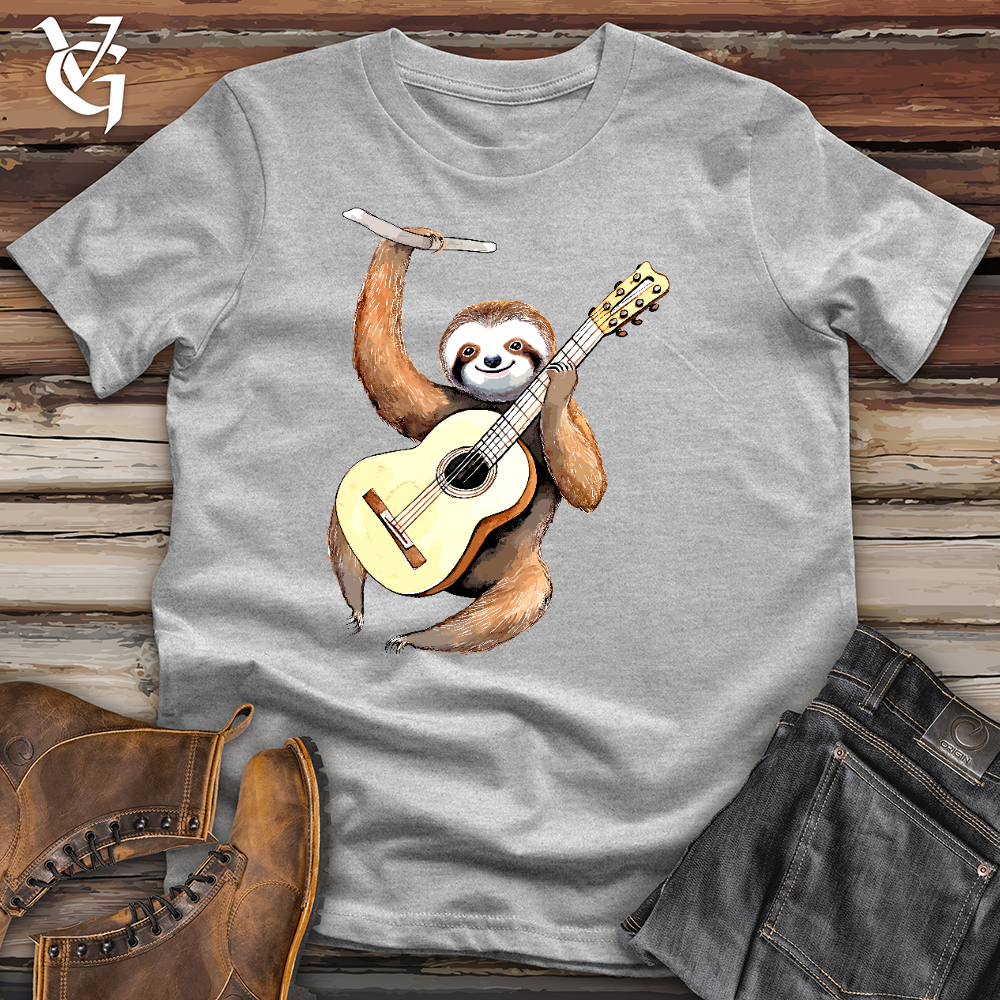 Viking Goods Sloth Guitarist Cotton Tee Ash / L