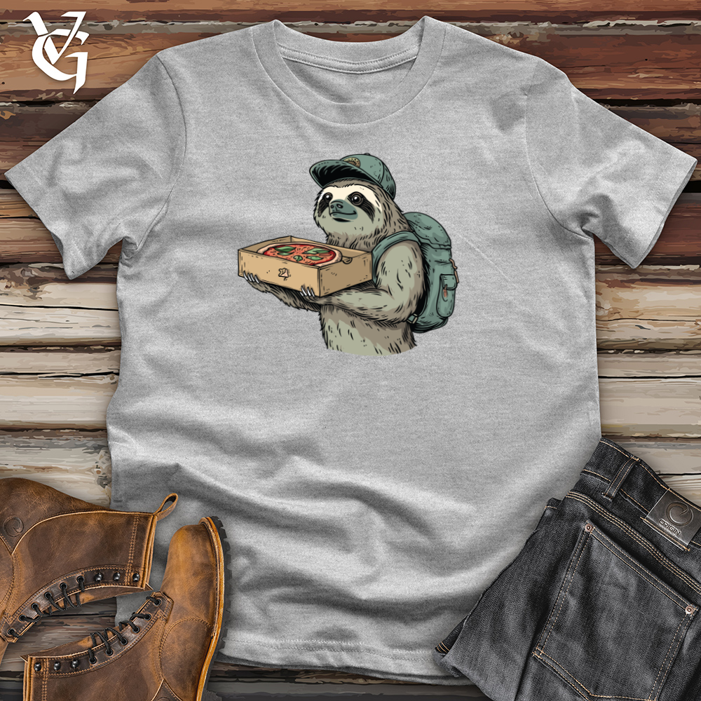 Viking Goods Sloth Pizza Delivery Cotton Tee Ash / L