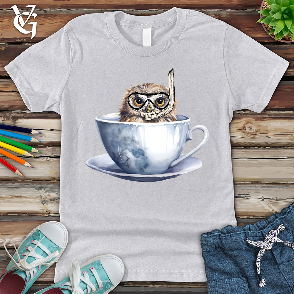 Viking Goods Snorkeling Owl Youth Tee Ash / L