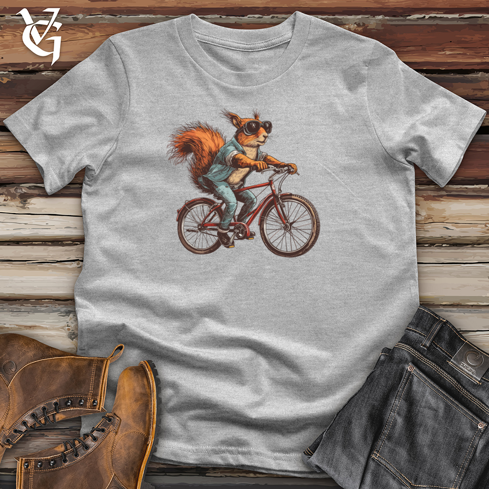 Viking Goods Squirrel Biker Cruise Cotton Tee Ash / L