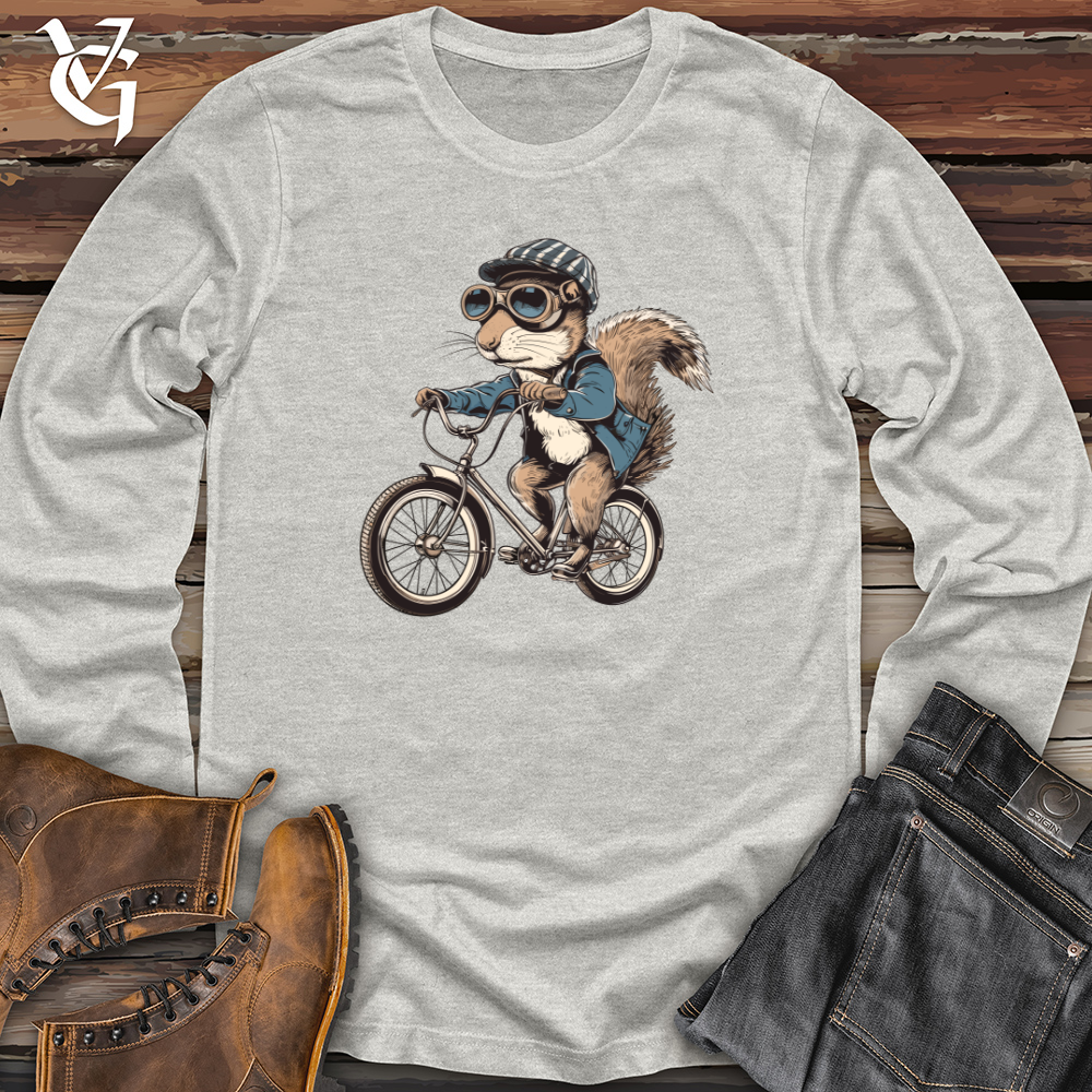 Viking Goods Squirrel Cyclist Voyage Long Sleeve Ash / L