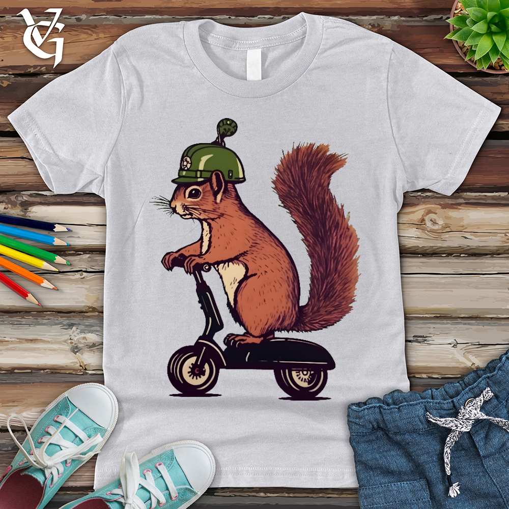Viking Goods Squirrel Scoot Youth Tee Ash / L