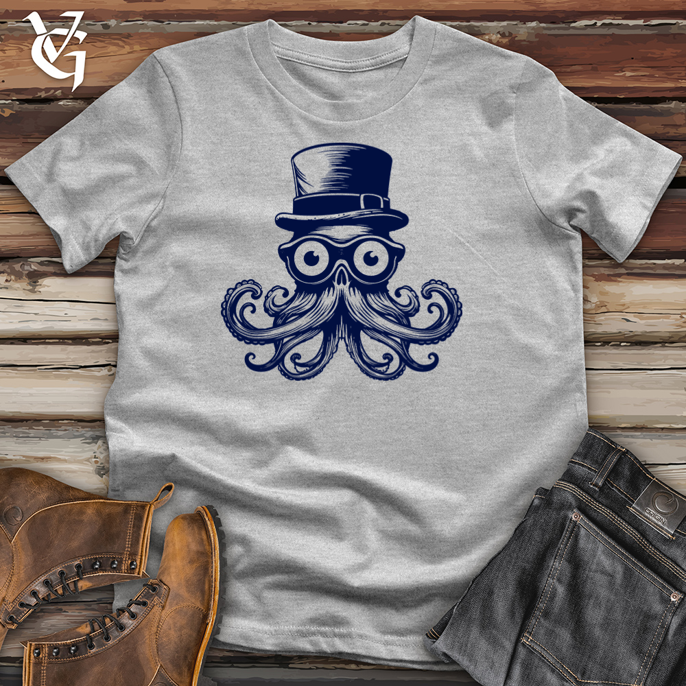 Viking Goods Steampunk Cephalopod Elegance Cotton Tee Ash / L