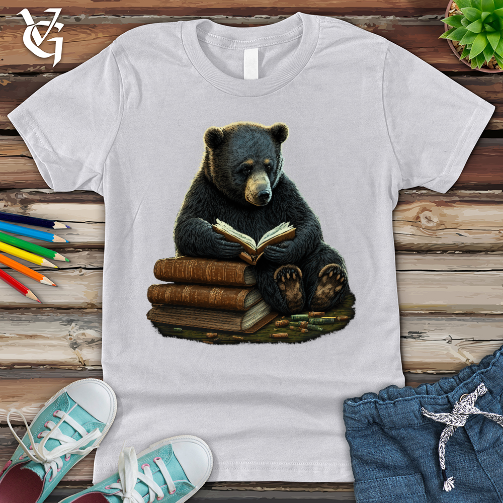 Viking Goods Studious Bear Youth Tee Ash / L