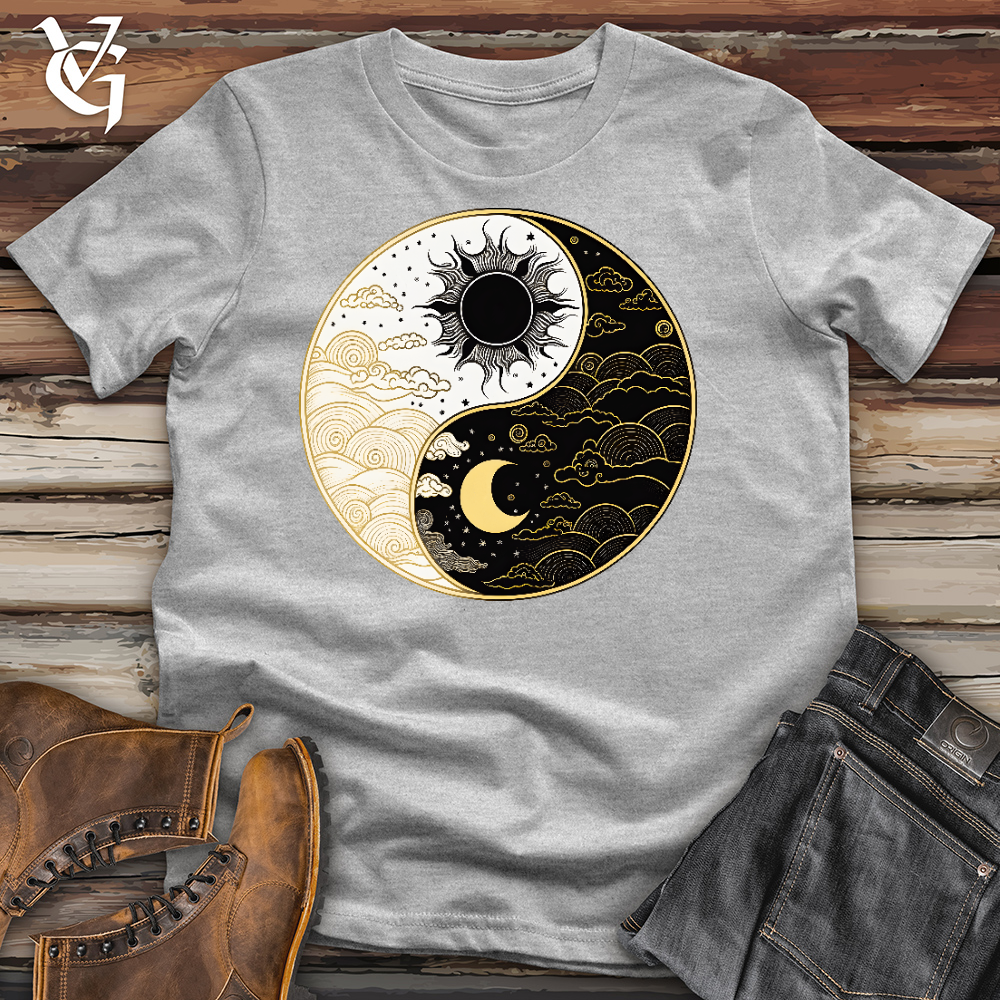 Viking Goods Sun And Moon Yin Yang Cotton Tee Ash / L