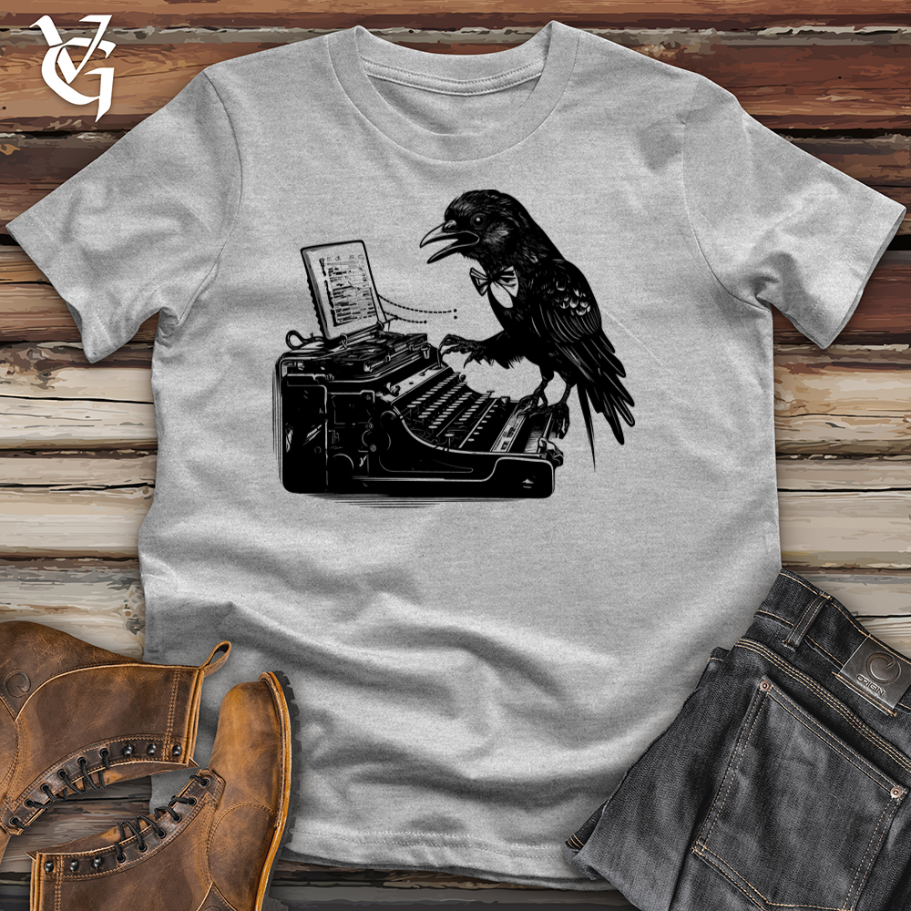 Viking Goods Talented Typewriter Raven Cotton Tee Ash / L