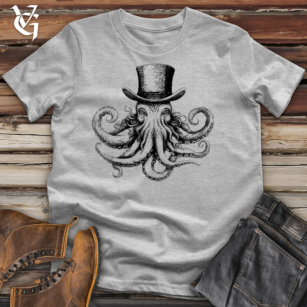 Viking Goods Top Hat Octopus Cotton Tee Ash / L