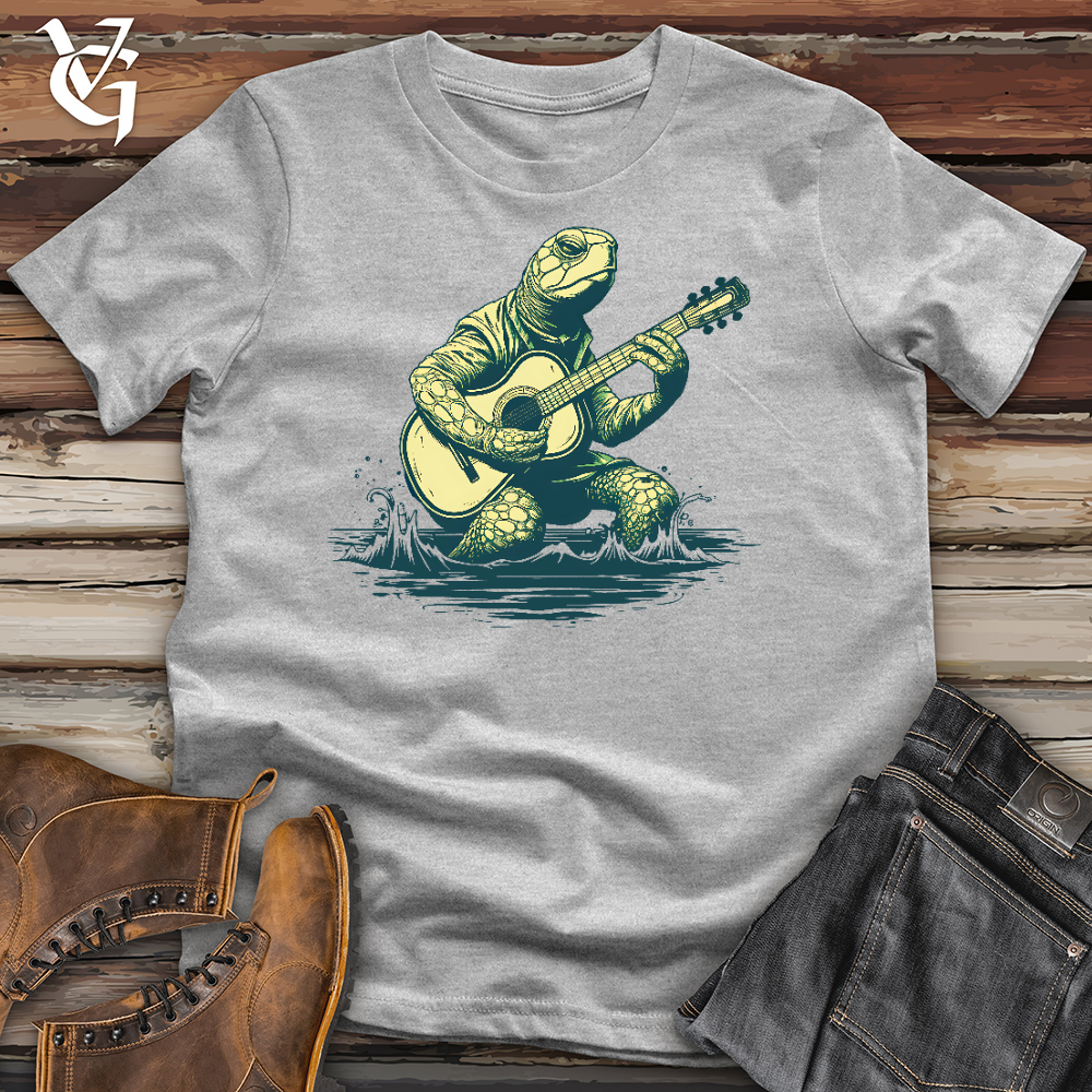 Viking Goods Turtle Playing Guitar Cotton Tee Ash / L