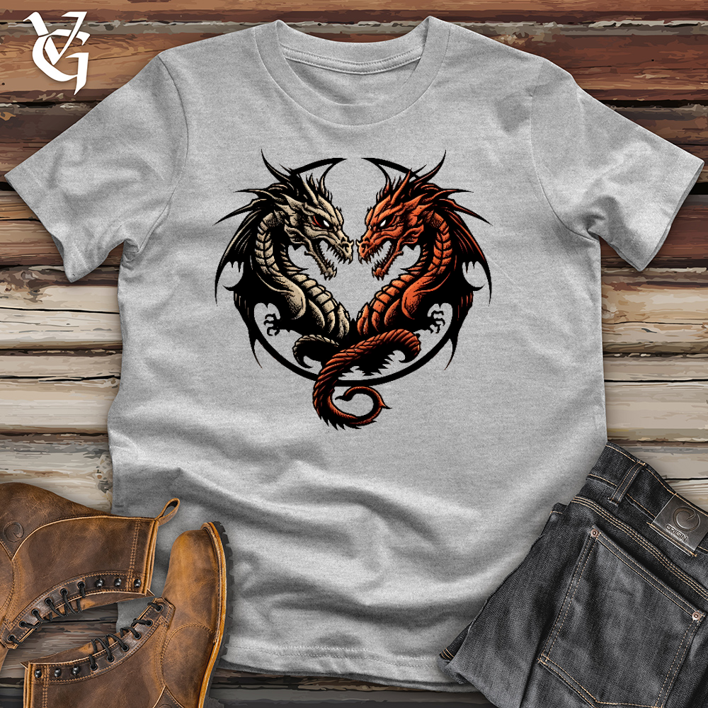 Viking Goods Two Faced Dragon Cotton Tee Ash / L