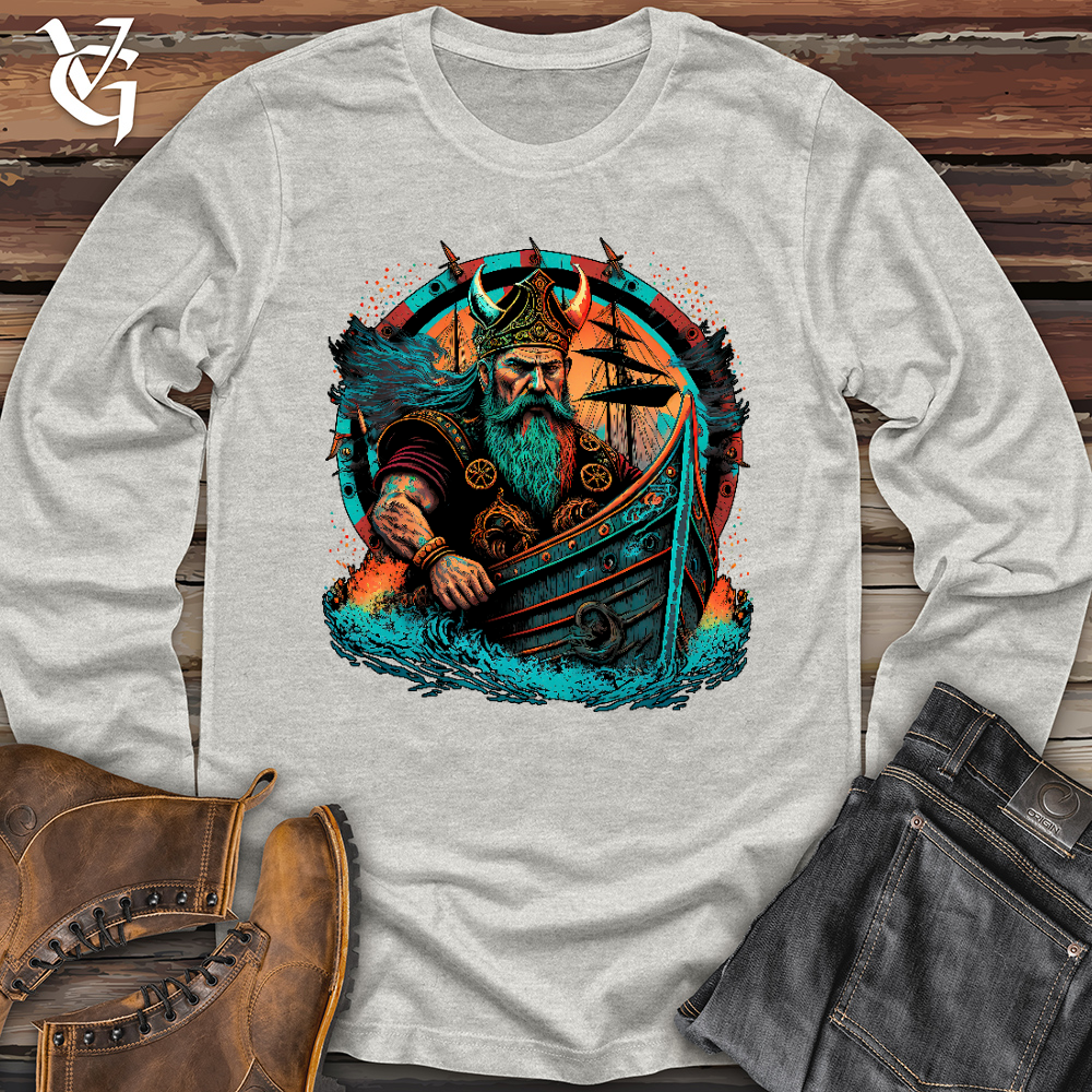 Viking Goods Viking Ship Long Sleeve Ash / L