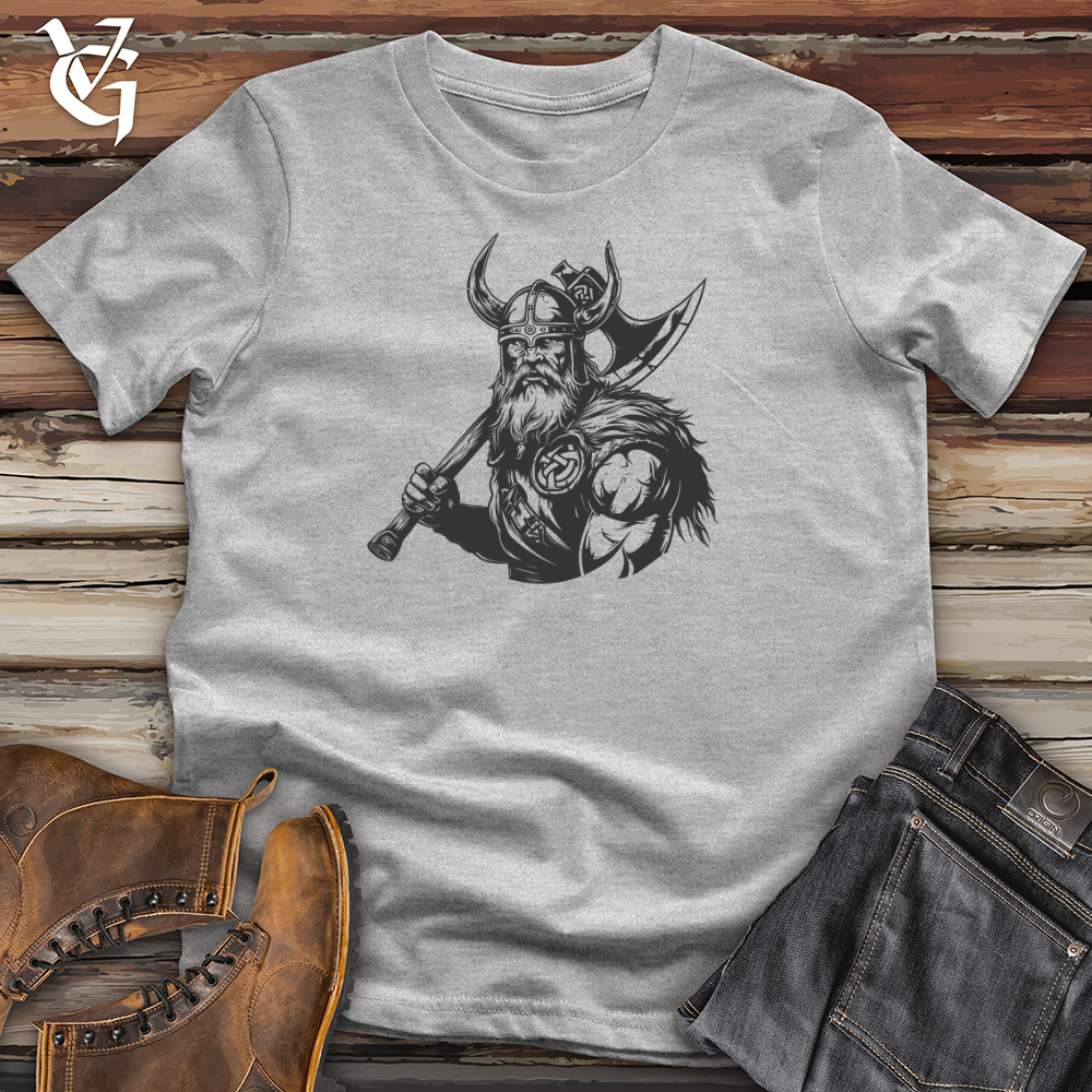 Viking Goods Viking Warrior Emblem Cotton Tee Ash / L