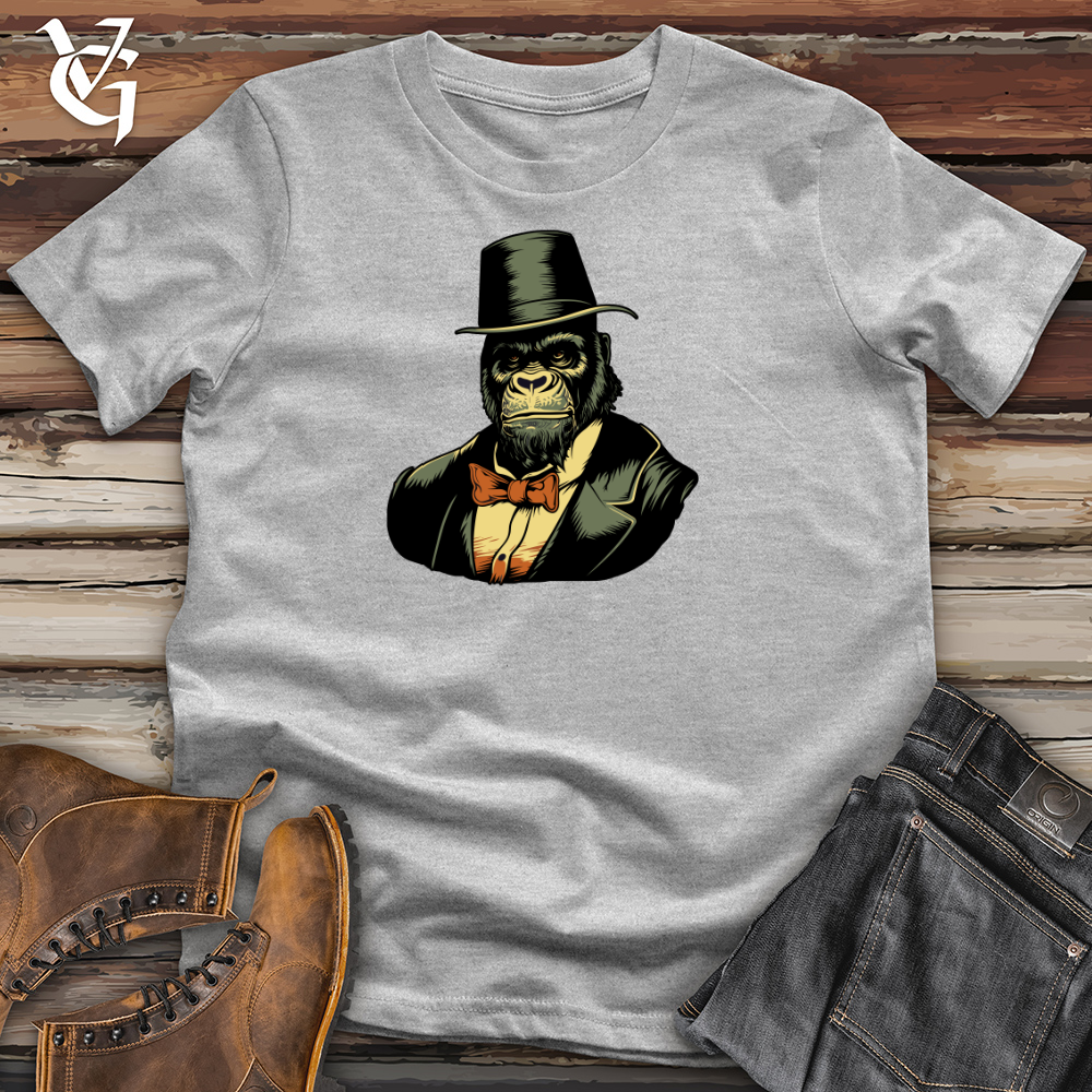 Viking Goods Vintage Top Hat Gorilla  Cotton Tee Ash / L