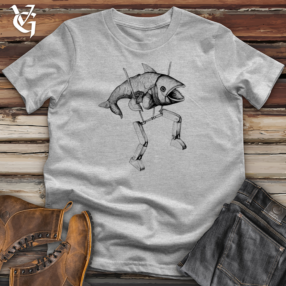 Viking Goods Walking Fish Cotton Tee Tan / L