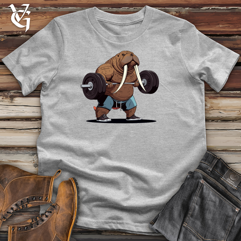 Viking Goods Walrus Weightlifting Champion Cotton Tee Ash / L