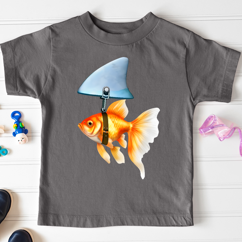 Viking Goods Goldfish Shark Fin Toddler Tee Asphalt / 2T