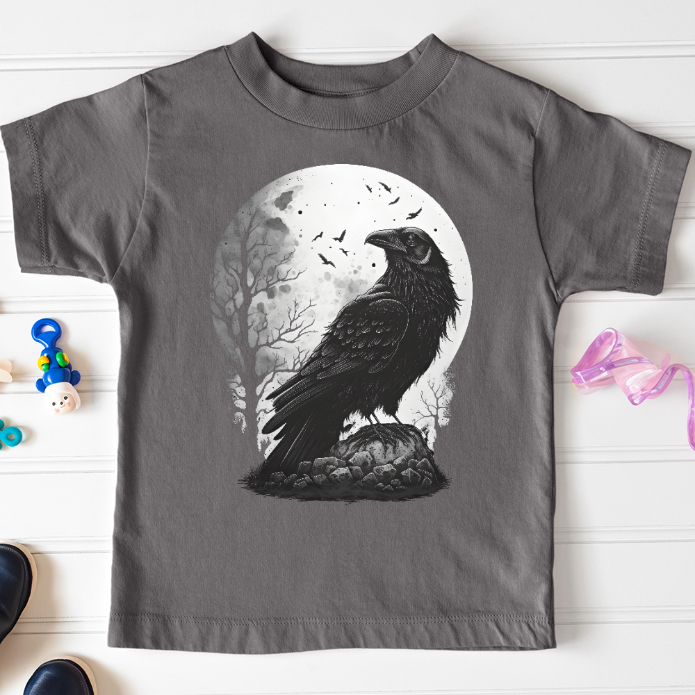 Viking Goods Midnight Raven Perch Toddler Tee Asphalt / 2T