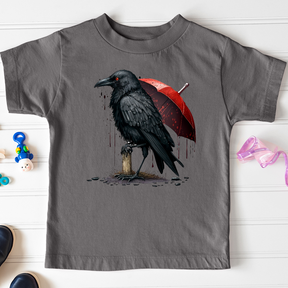 Viking Goods Raven in the Rain Toddler Tee Asphalt / 2T