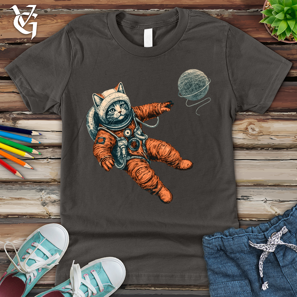 Viking Goods Astronaut Kitty Youth Tee Asphalt / L