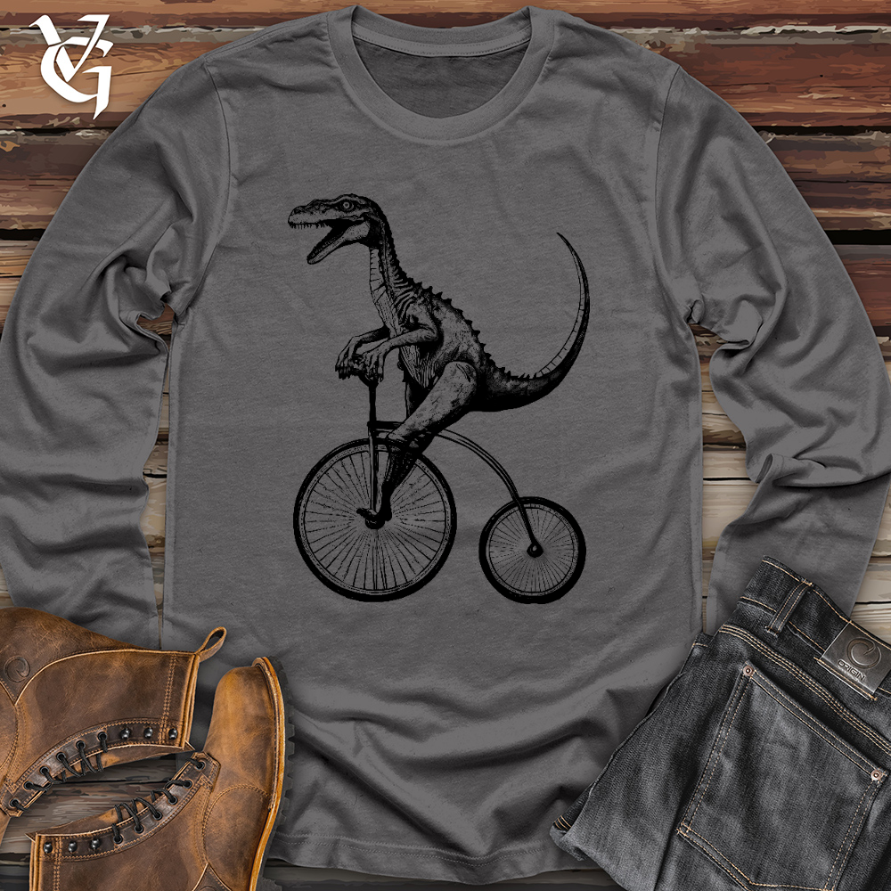 Viking Goods Dinosaur Cyclist Long Sleeve Asphalt / L