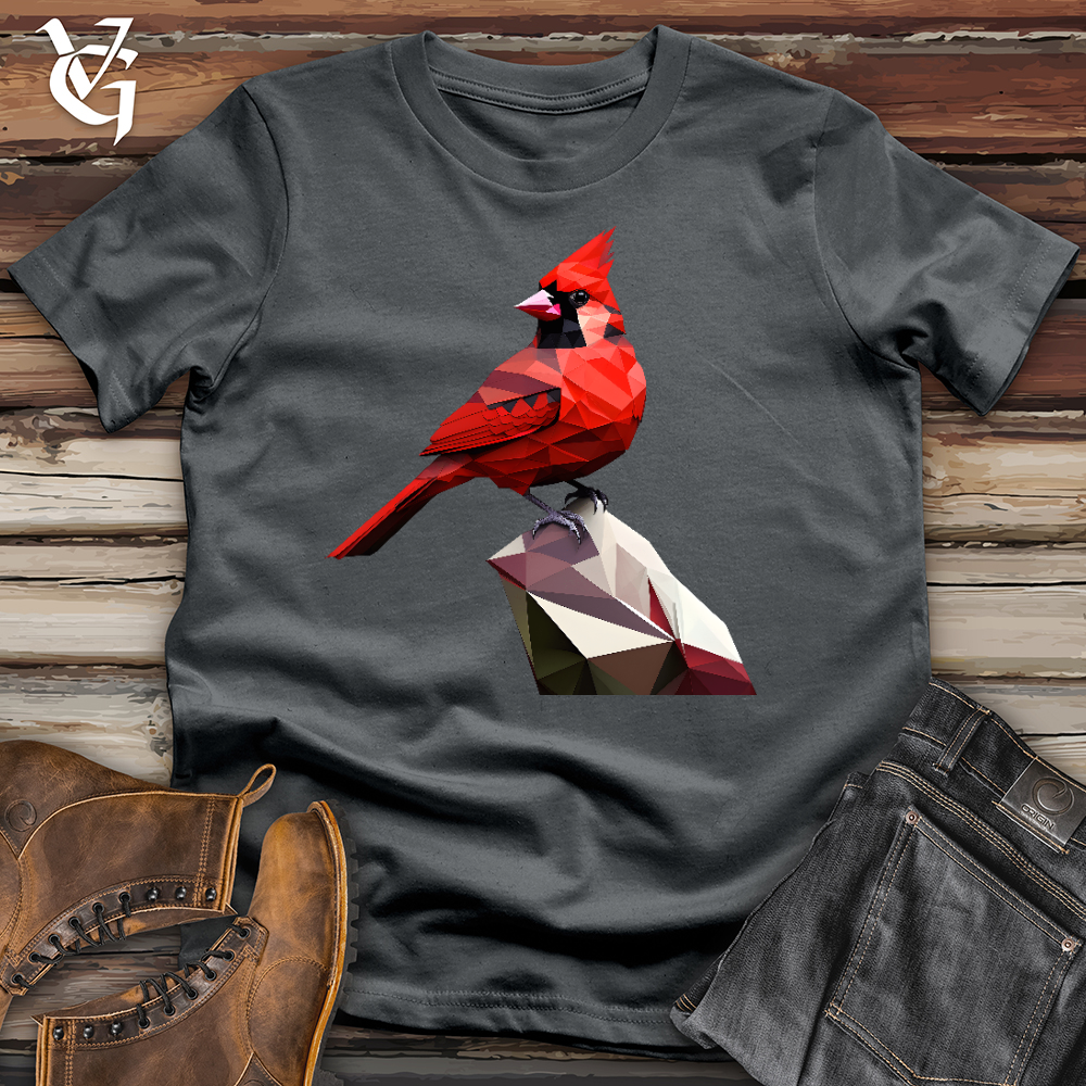 Viking Goods Geometric Cardinal Bird Cotton Tee Asphalt / L